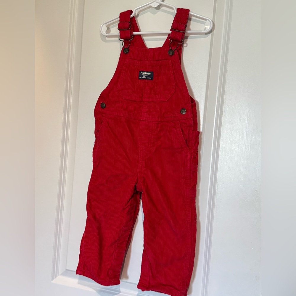 OshKosh B'gosh Red Corduroy Overalls